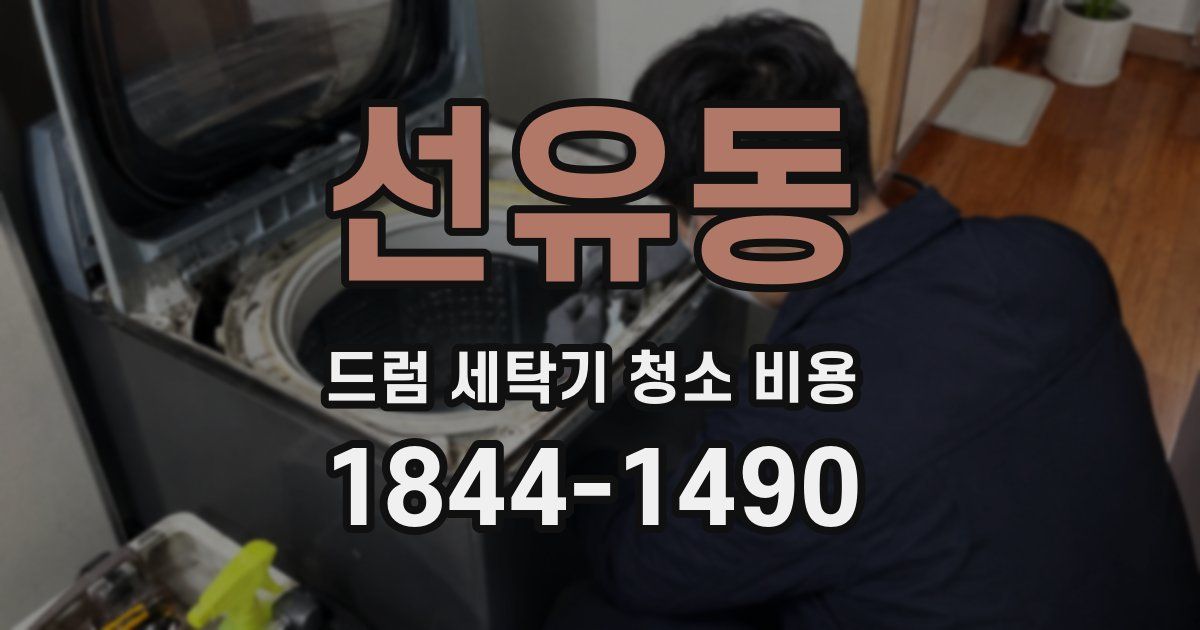 선유동 드럼 세탁기 청소 비용