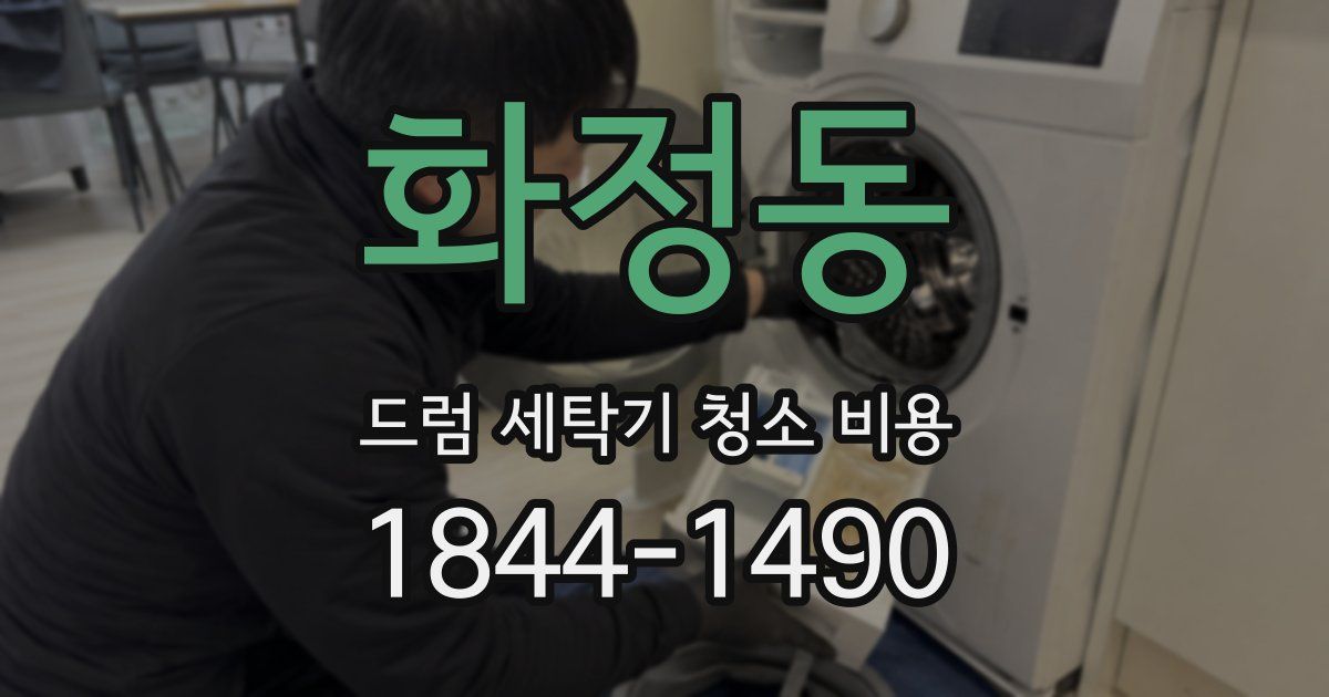 화정동 드럼 세탁기 청소 비용
