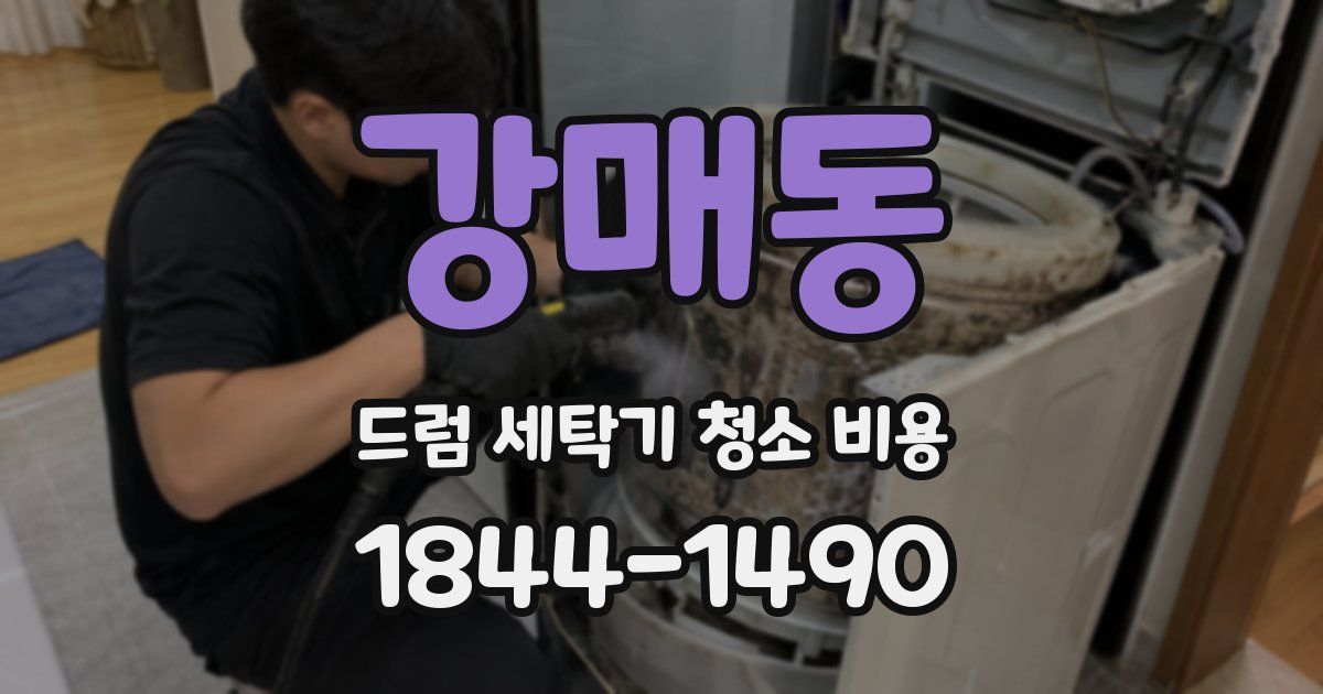 강매동 드럼 세탁기 청소 비용