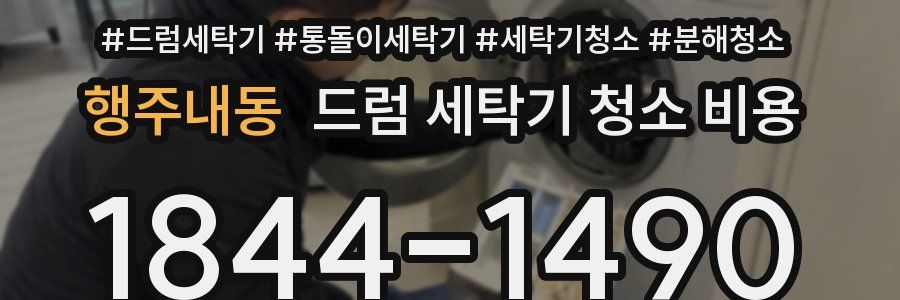행주내동 드럼 세탁기 청소 비용