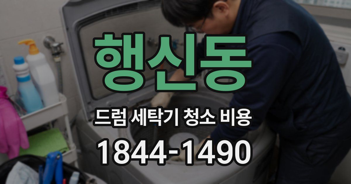 행신동 드럼 세탁기 청소 비용