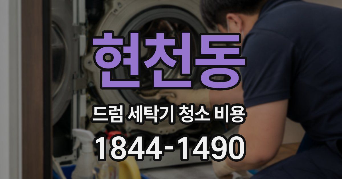 현천동 드럼 세탁기 청소 비용