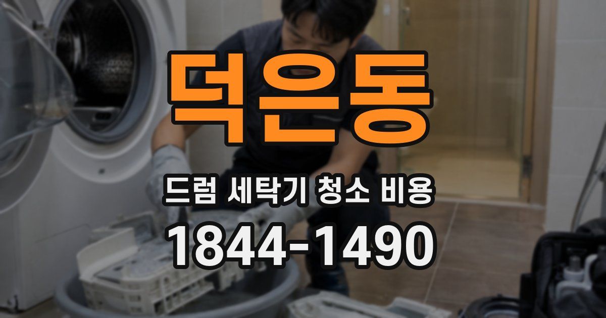 덕은동 드럼 세탁기 청소 비용