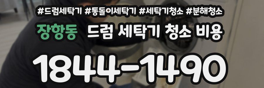장항동 드럼 세탁기 청소 비용