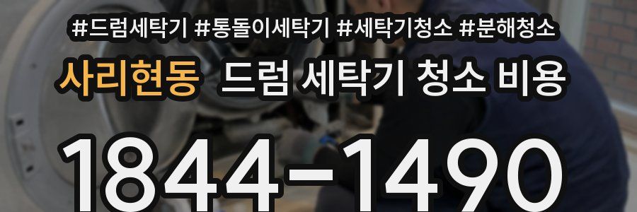 사리현동 드럼 세탁기 청소 비용