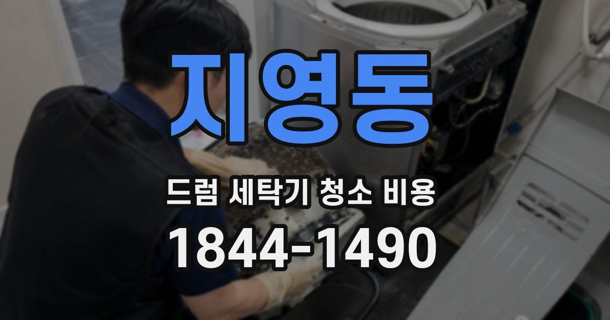 지영동 드럼 세탁기 청소 비용