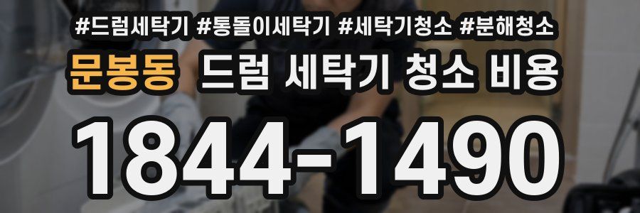 문봉동 드럼 세탁기 청소 비용
