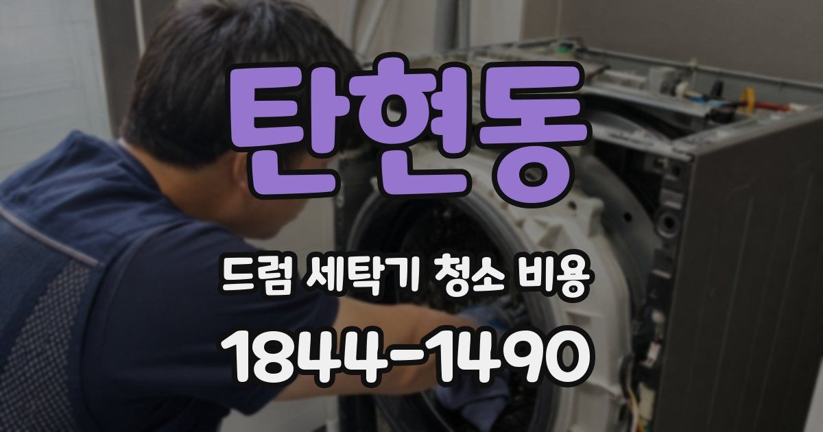 탄현동 드럼 세탁기 청소 비용