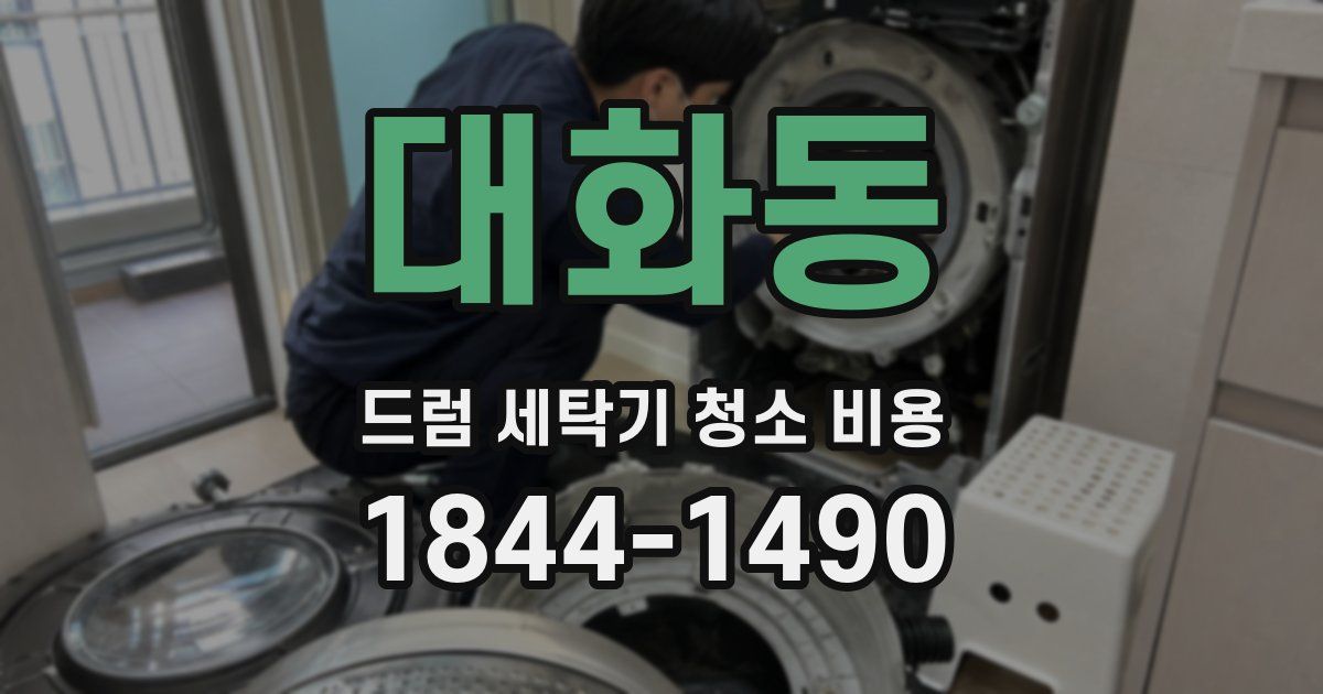 대화동 드럼 세탁기 청소 비용