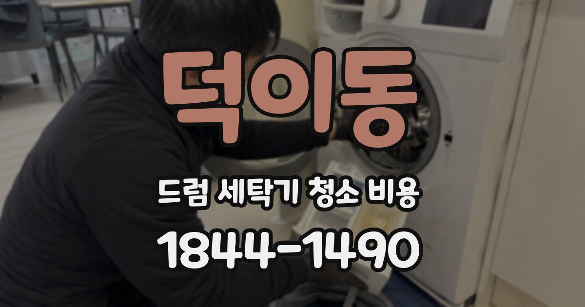 덕이동 드럼 세탁기 청소 비용