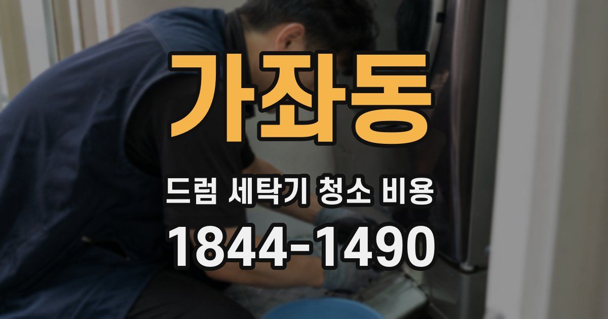 가좌동 드럼 세탁기 청소 비용