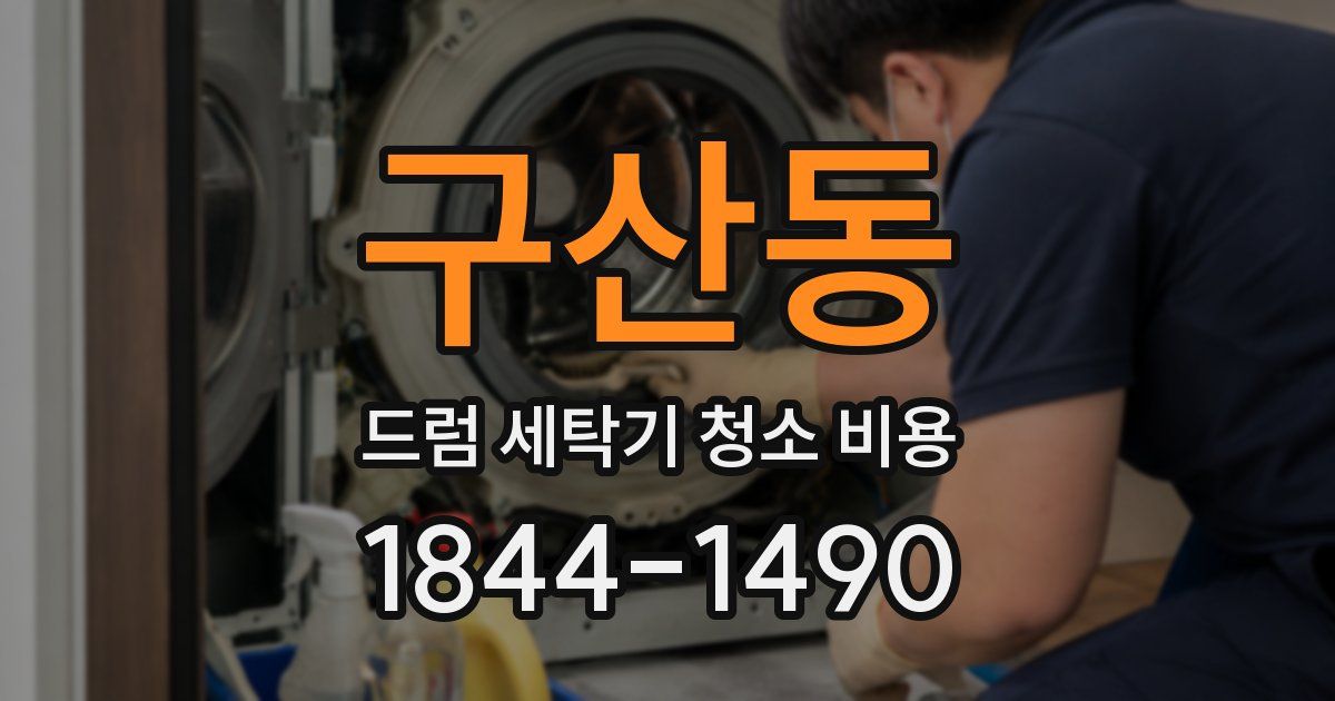 구산동 드럼 세탁기 청소 비용