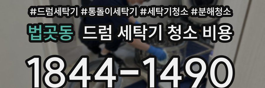 법곳동 드럼 세탁기 청소 비용