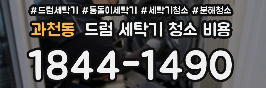 과천동 드럼 세탁기 청소 비용