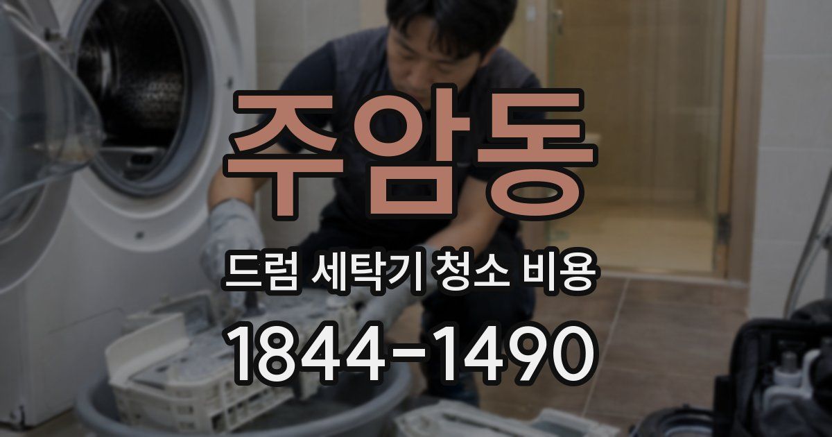 주암동 드럼 세탁기 청소 비용