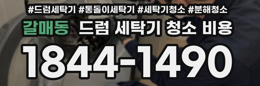 갈매동 드럼 세탁기 청소 비용