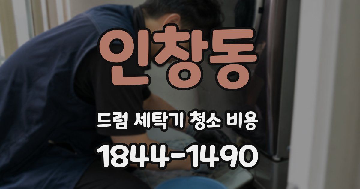 인창동 드럼 세탁기 청소 비용
