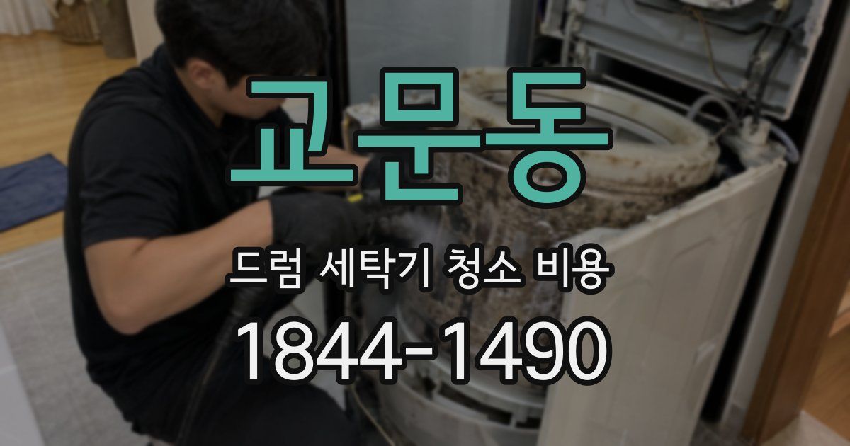 교문동 드럼 세탁기 청소 비용