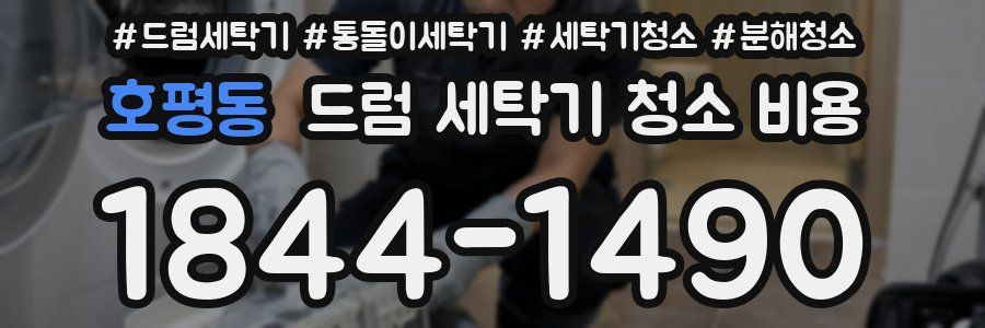 호평동 드럼 세탁기 청소 비용