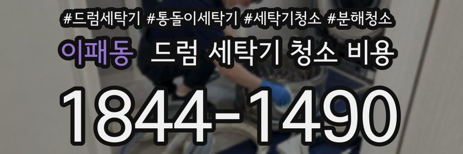 이패동 드럼 세탁기 청소 비용