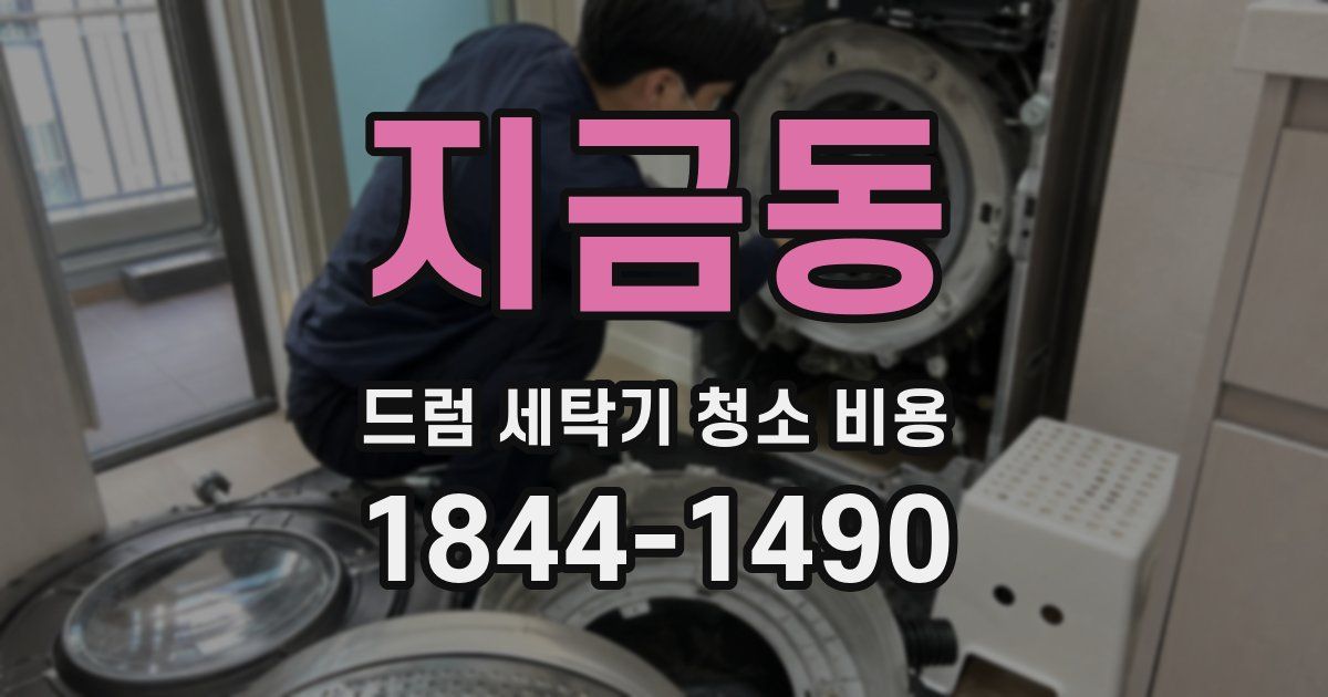 지금동 드럼 세탁기 청소 비용