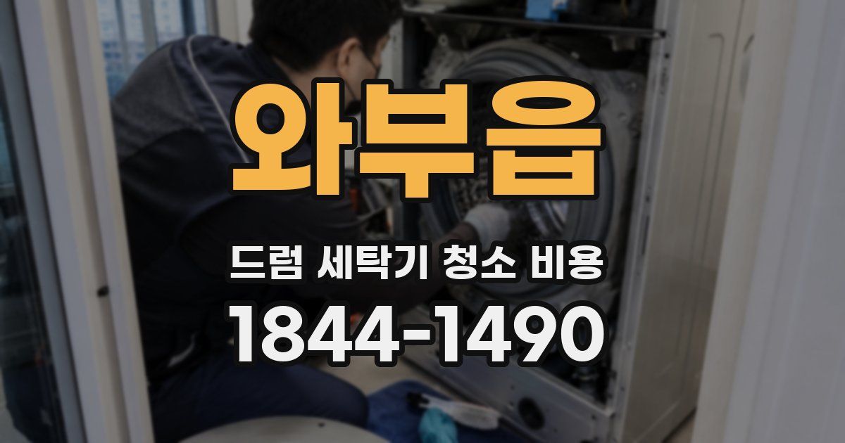 와부읍 드럼 세탁기 청소 비용