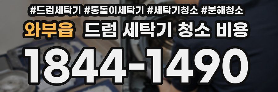 와부읍 드럼 세탁기 청소 비용