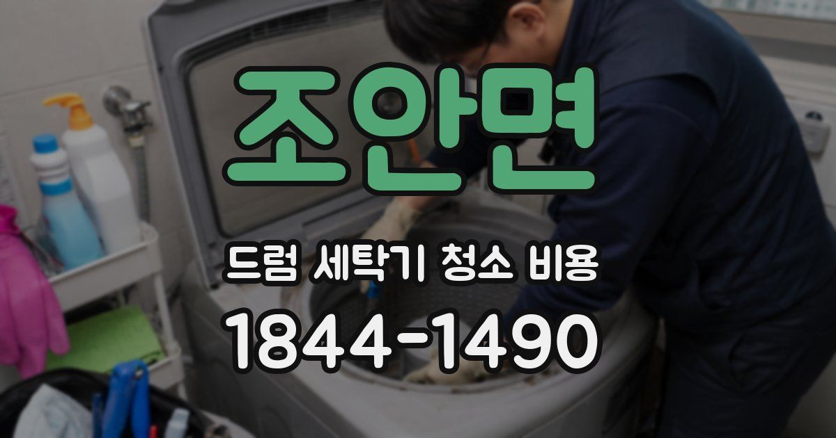 조안면 드럼 세탁기 청소 비용