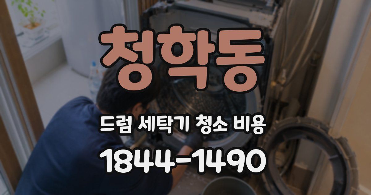 청학동 드럼 세탁기 청소 비용
