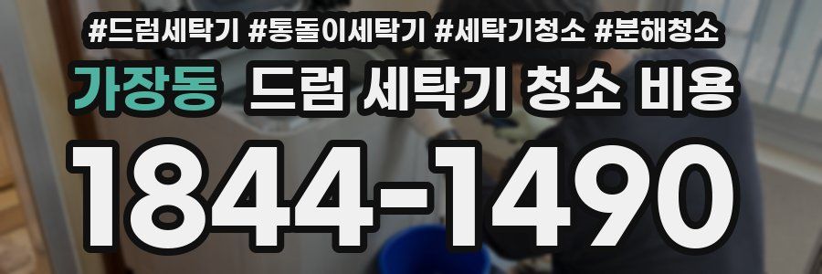 가장동 드럼 세탁기 청소 비용