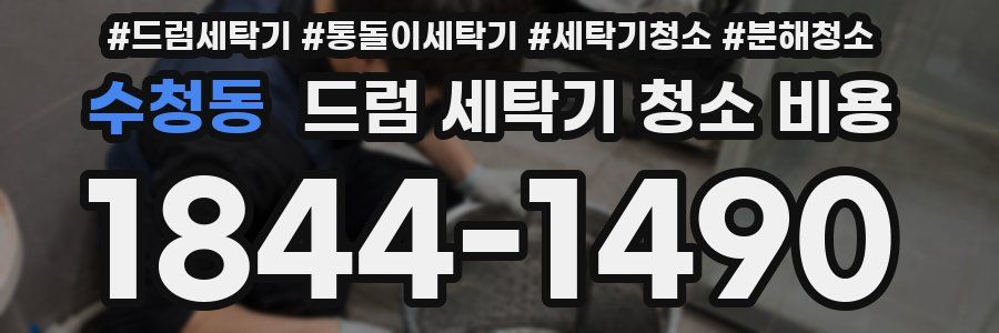 수청동 드럼 세탁기 청소 비용