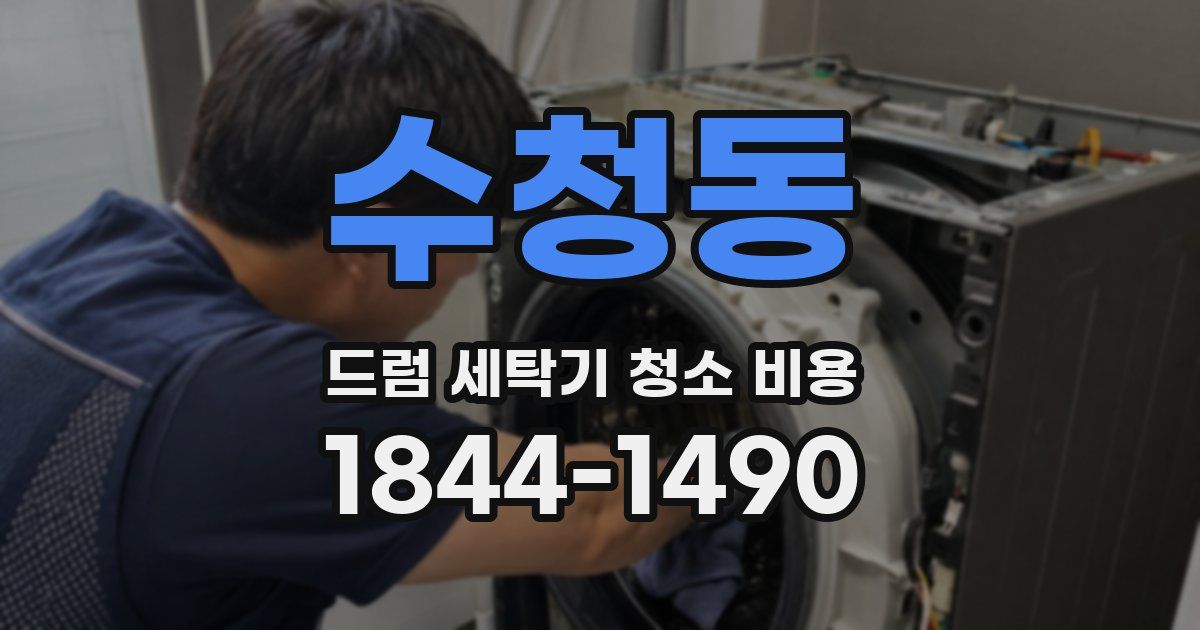 수청동 드럼 세탁기 청소 비용