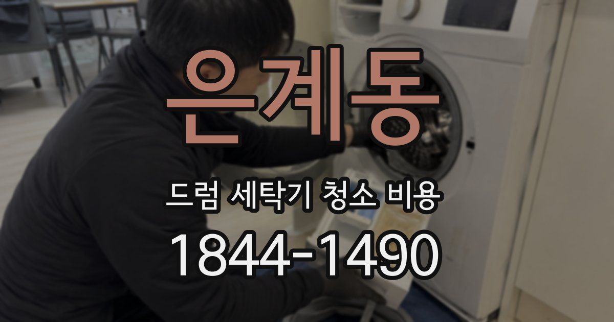 은계동 드럼 세탁기 청소 비용