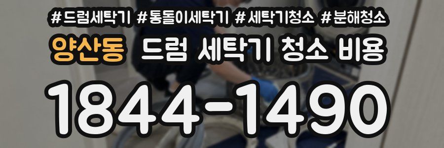 양산동 드럼 세탁기 청소 비용