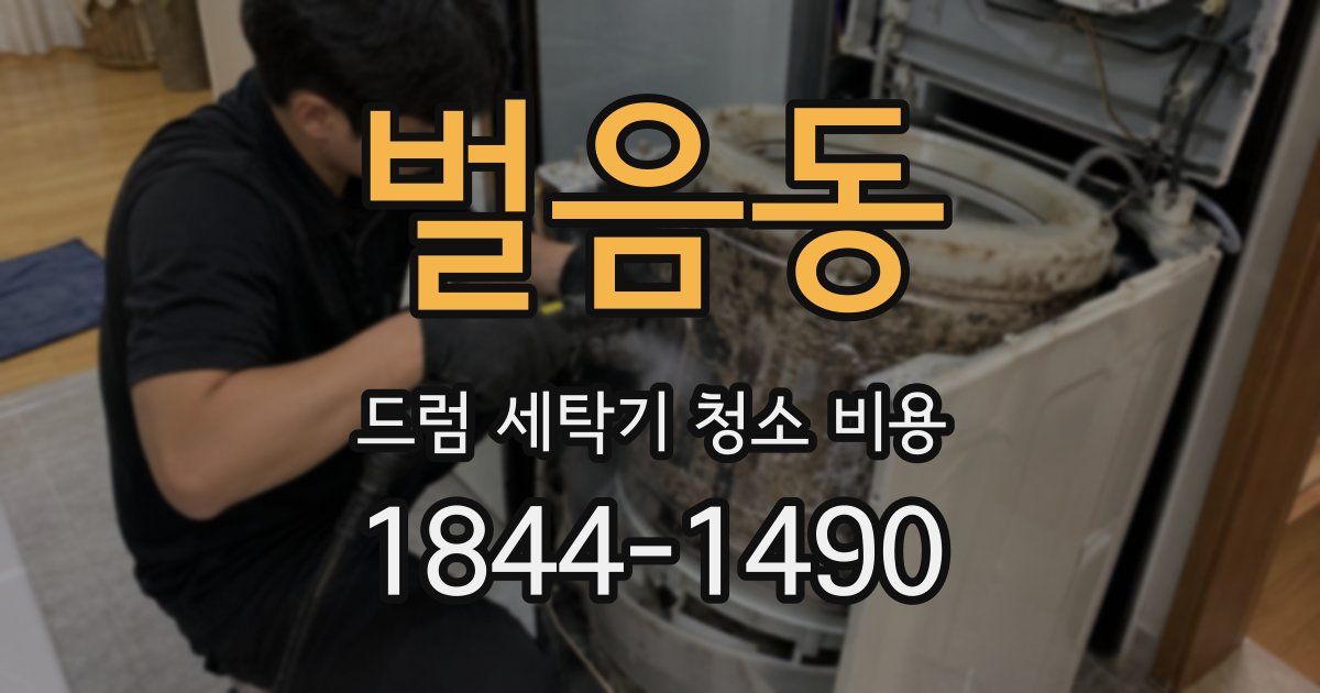 벌음동 드럼 세탁기 청소 비용