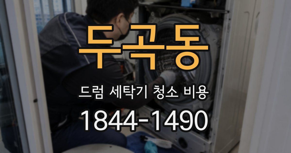 두곡동 드럼 세탁기 청소 비용
