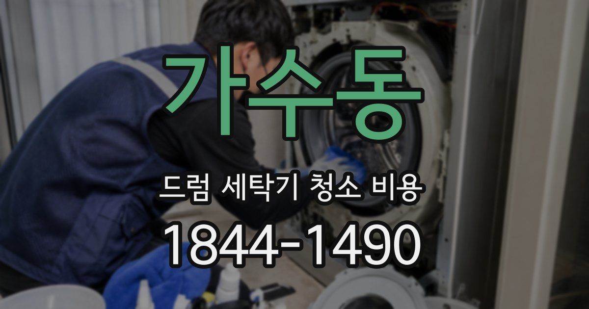 가수동 드럼 세탁기 청소 비용