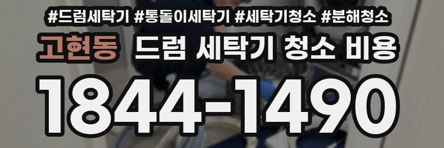 고현동 드럼 세탁기 청소 비용
