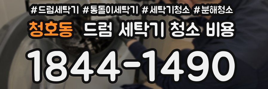 청호동 드럼 세탁기 청소 비용