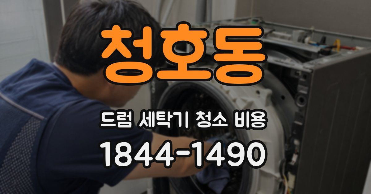 청호동 드럼 세탁기 청소 비용