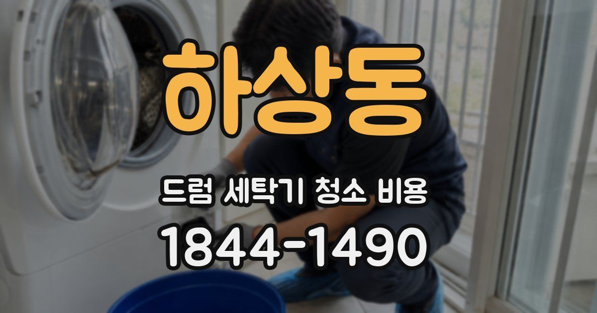 하상동 드럼 세탁기 청소 비용