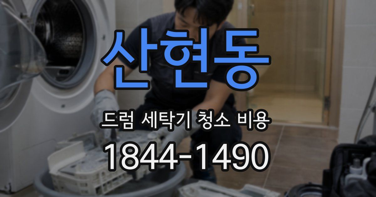 산현동 드럼 세탁기 청소 비용