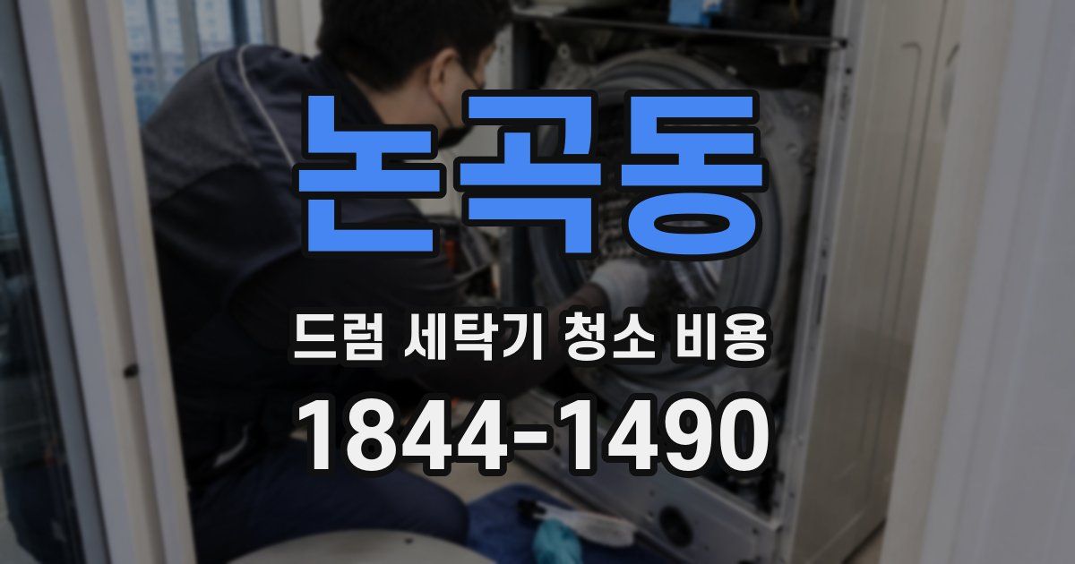 논곡동 드럼 세탁기 청소 비용