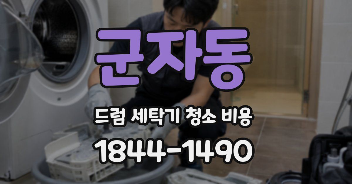 군자동 드럼 세탁기 청소 비용