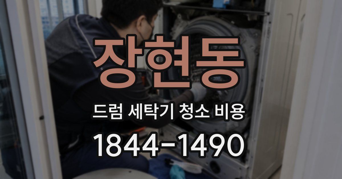 장현동 드럼 세탁기 청소 비용