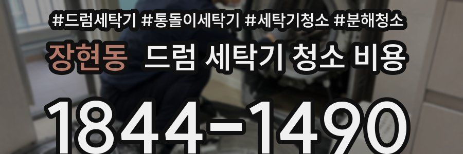 장현동 드럼 세탁기 청소 비용