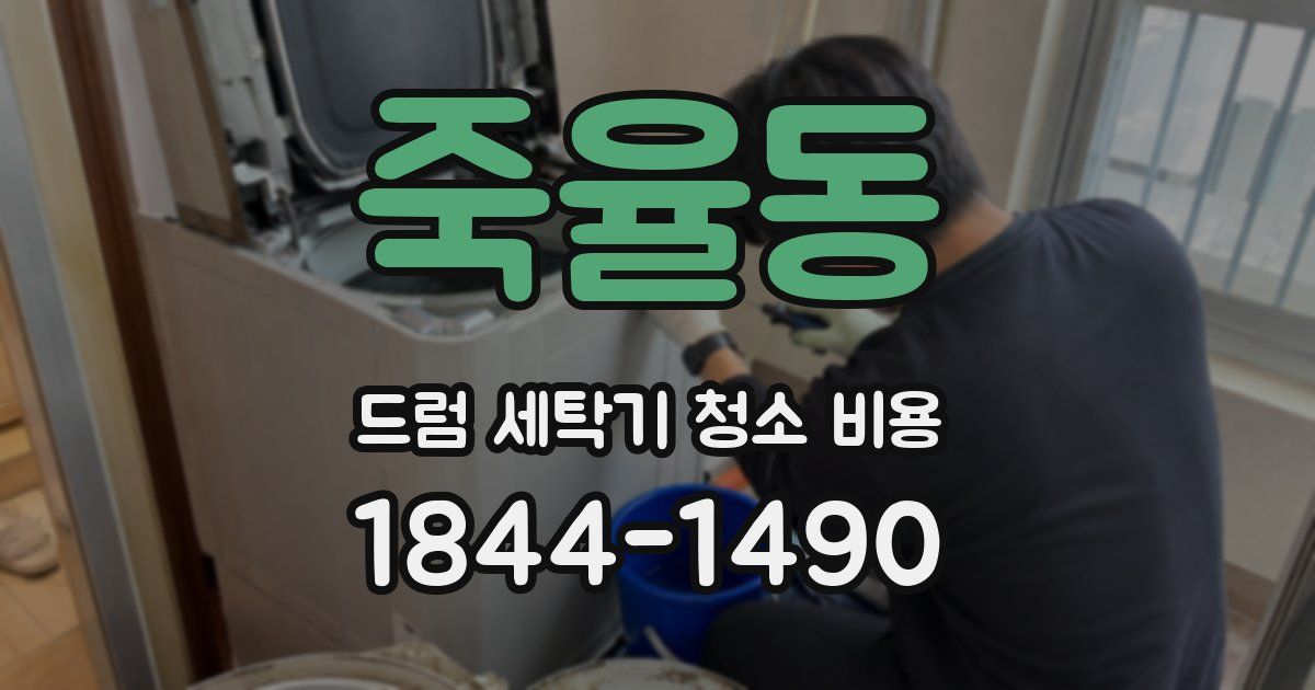 죽율동 드럼 세탁기 청소 비용