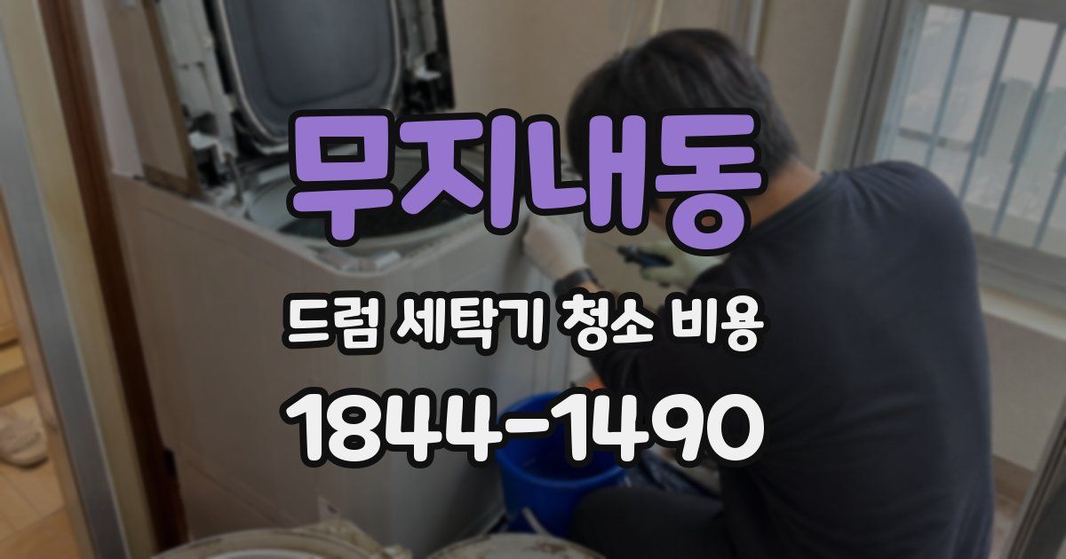 무지내동 드럼 세탁기 청소 비용