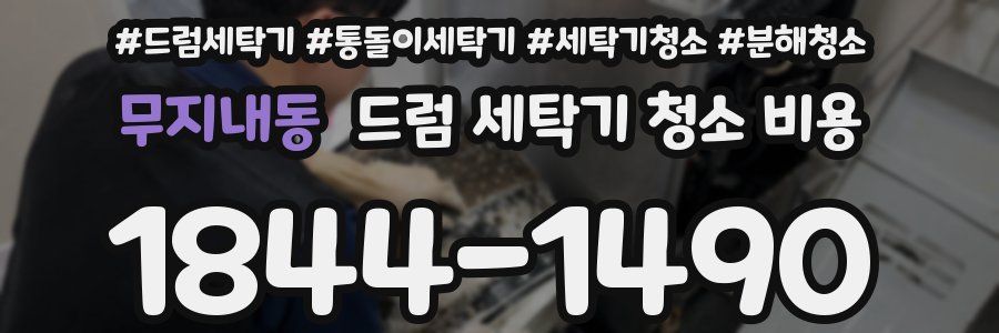 무지내동 드럼 세탁기 청소 비용