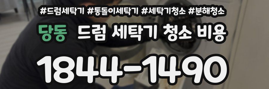 당동 드럼 세탁기 청소 비용
